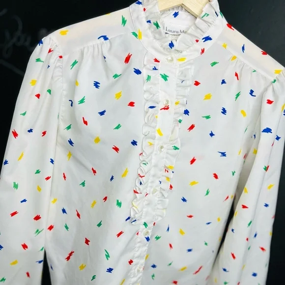 Vintage Ribbon Collar Blouse - Picture 6 of 6